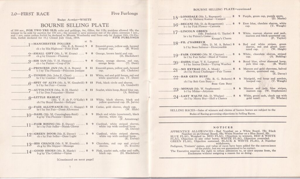 2.00 Bourne Selling Plate