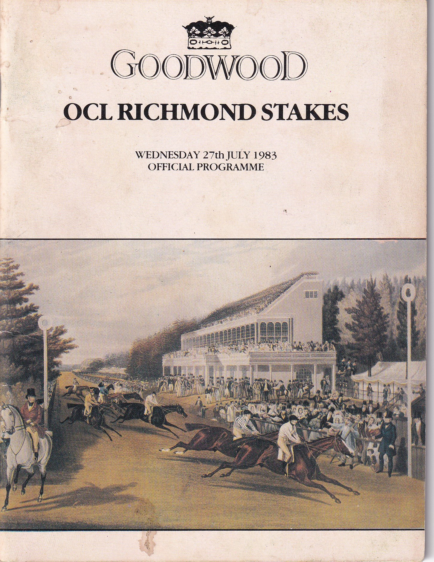 Goodwood OCL Richmond Stakes Wednesday 27th July Official Programme