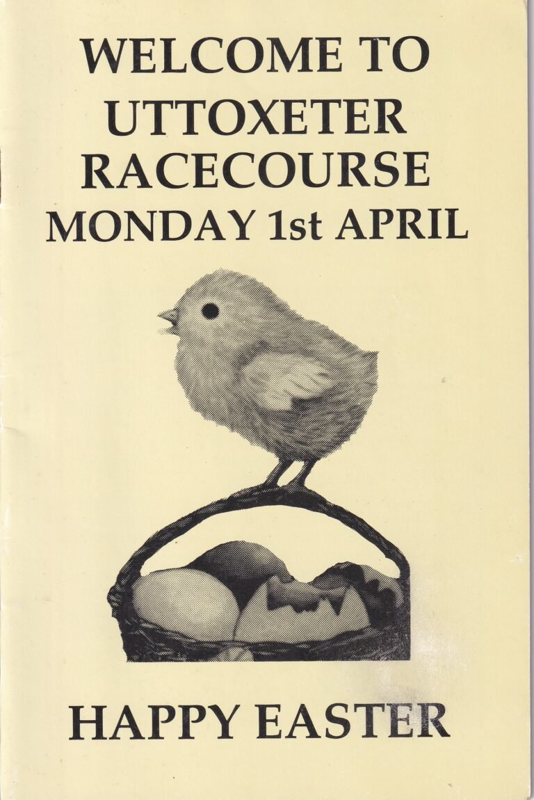 Uttoxeter Easter Meeting 1991 First Day Monday April 1st Racecard