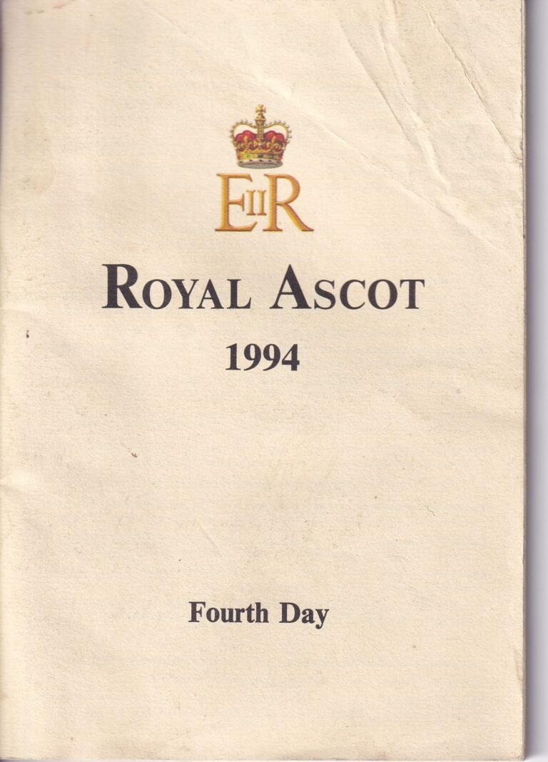 Royal Ascot 1994 Fourth Day Friday June 17th Official Programme