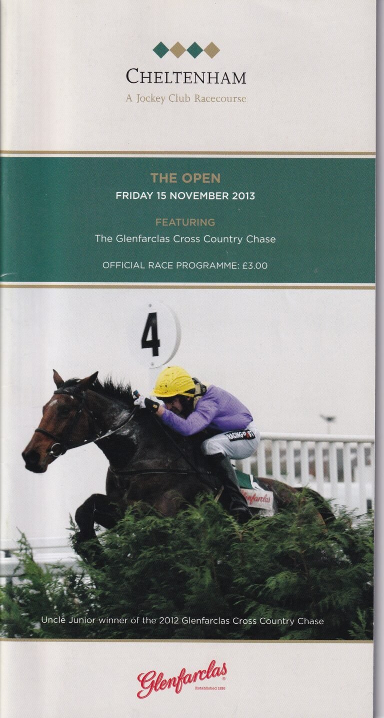 Cheltenham Racecourse The Open Friday 15 November 2013 Racecard