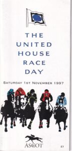 The United House Race Day Saturday 1st November 1997 Official Racecard