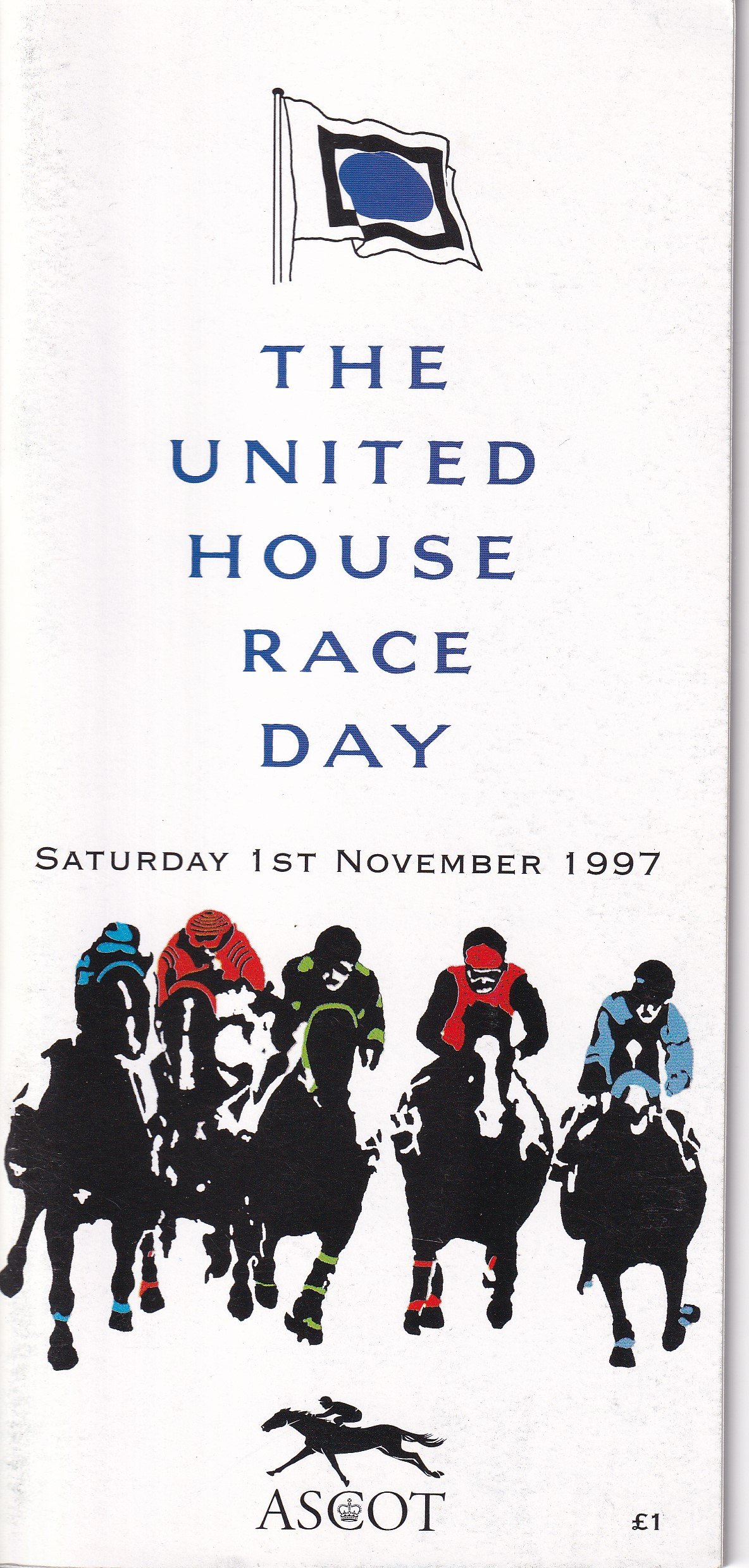 The United House Race Day Saturday 1st November 1997 Official Racecard