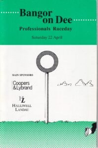 Bangor on Dee Professionals Raceday Saturday 22 April 1995 Official Racecard