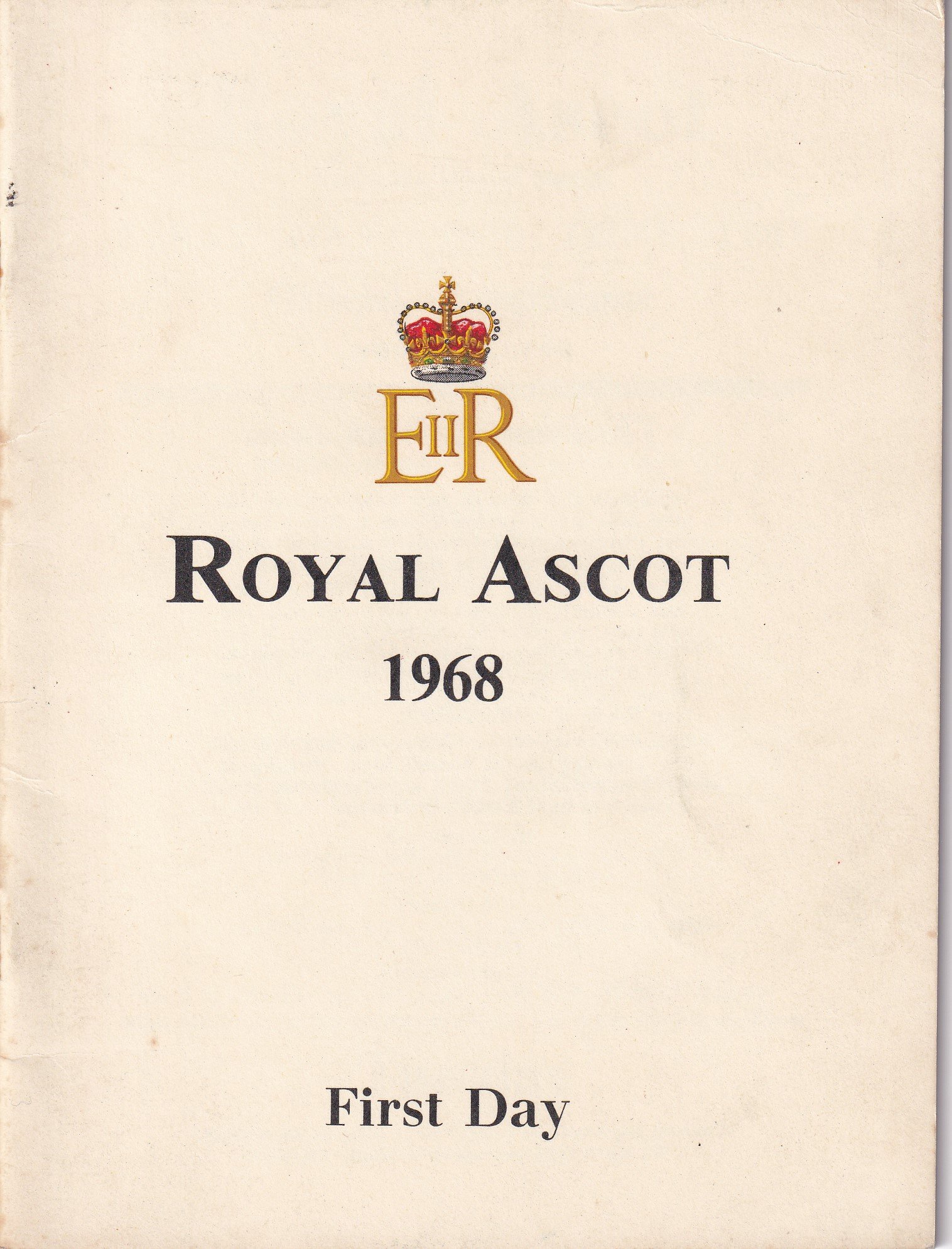 Royal Ascot First Day 18th June 1968 Racecard