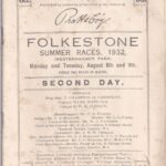 Folkestone Summer Races 1932 Monday and Tuesday August 8th and 9th Second Day