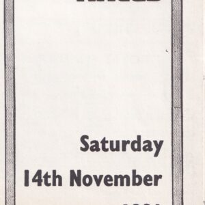 Royal Windsor Races Saturday 14th November 1981 Racecard