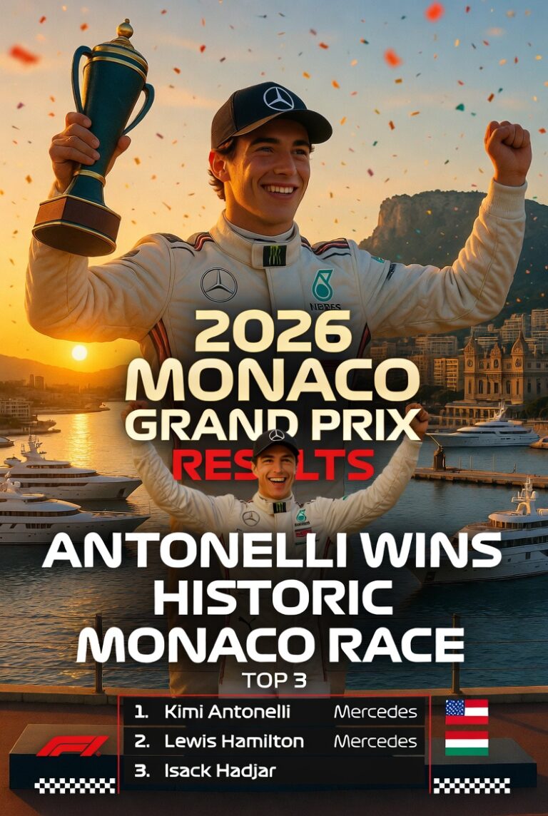 2026 Monaco Grand Prix Results: Antonelli Wins Historic Monaco Race
