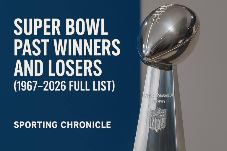 Super Bowl Past Winners and Losers (1967–2026 Full List) | Sporting Chronicle