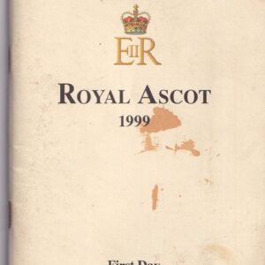 Royal Ascot 1999 First Day Tuesday 15th June Racecard Official Programme