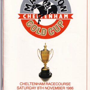 Cheltenham Mackeson Gold Cup Saturday 8th November 1986 Racecard